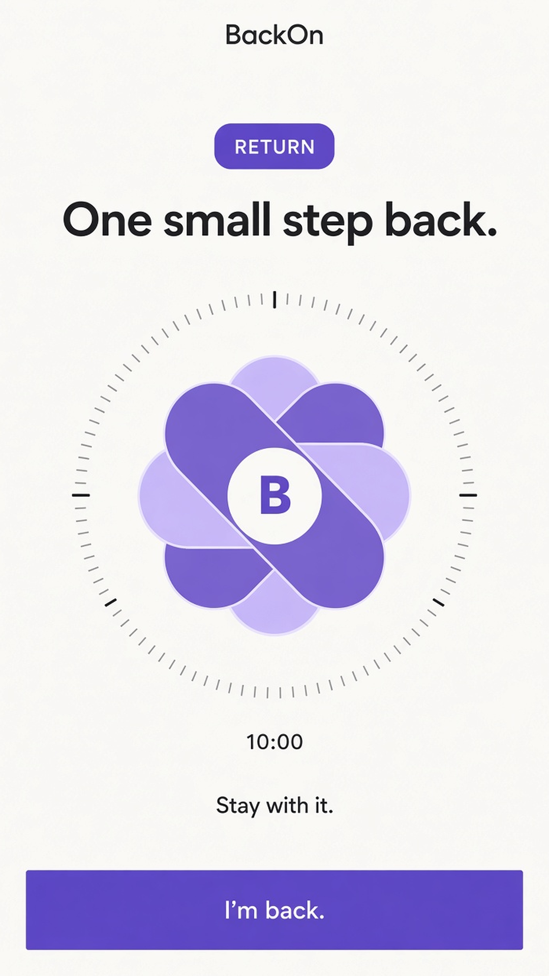 BackOn return screen